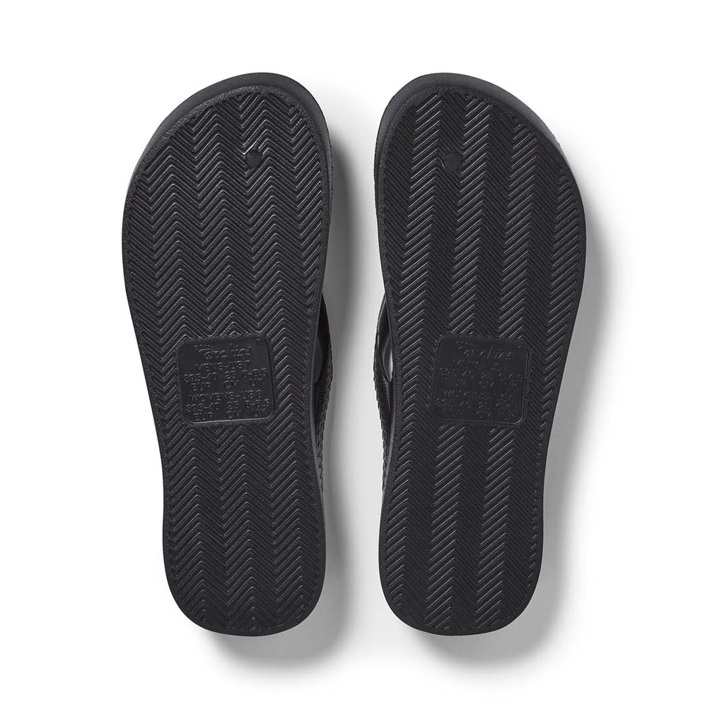 Archies Arch Support Thongs - Classic - Black (view 2)