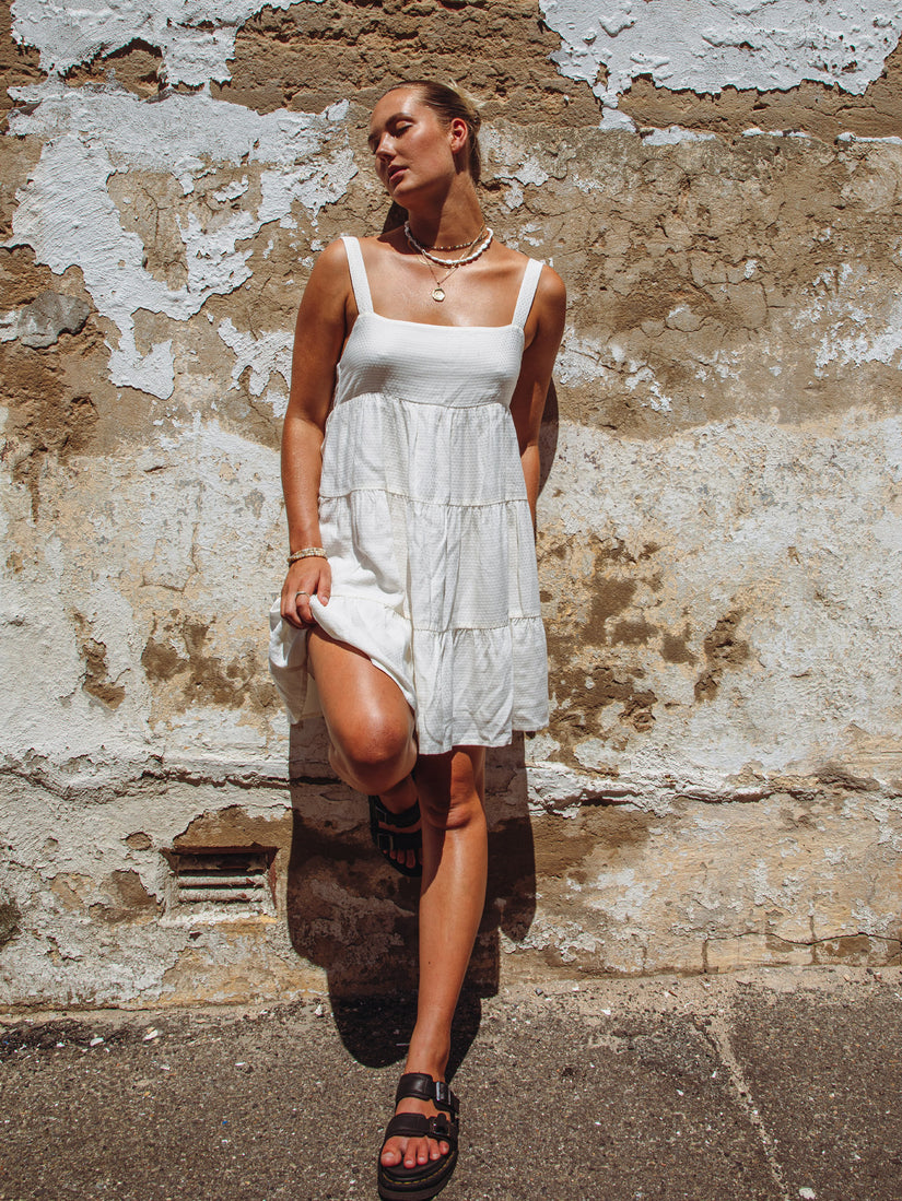 Viper Mini Dress - Bone