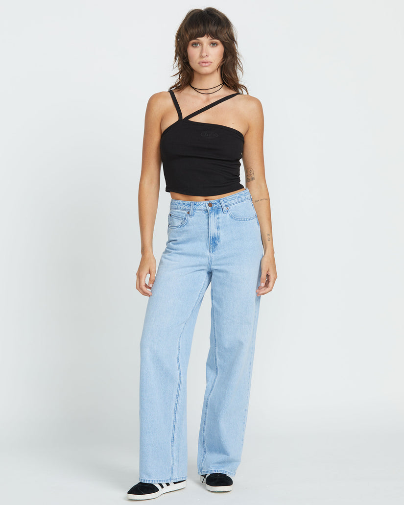 Volcom Stoned BF Hi Rise Jean - Blue Bird (view 2)