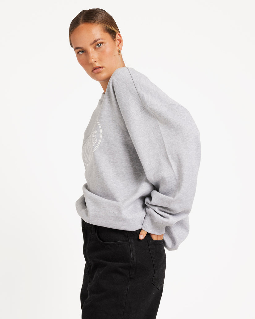 Volcom Ex Boyfriends Crew - Heather Grey (view 3)