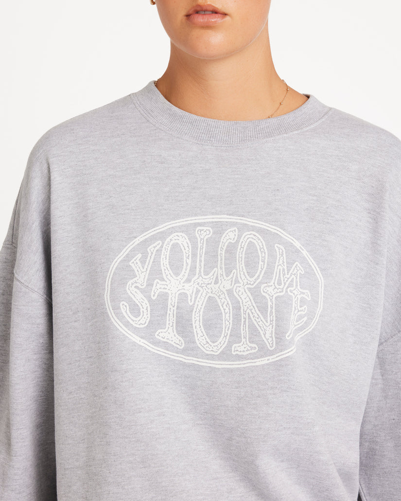 Volcom Ex Boyfriends Crew - Heather Grey (view 2)