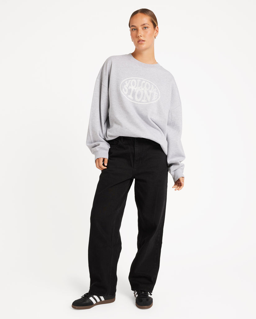 Volcom Ex Boyfriends Crew - Heather Grey (view 4)