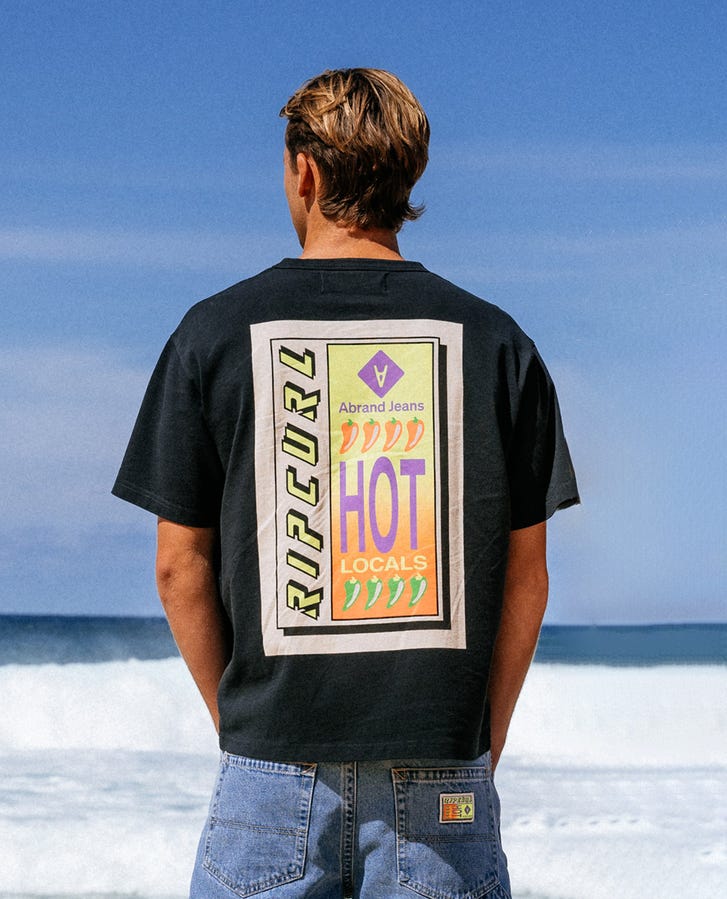 Abrand x Ripcurl Hot Locals Tee - Black
