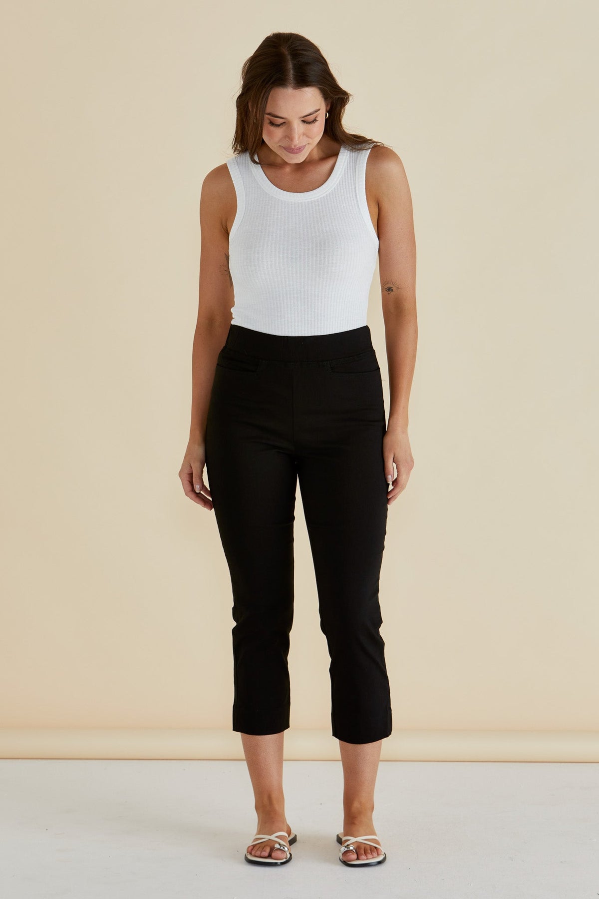 Francis Rib Tank - White - Catani Clothing