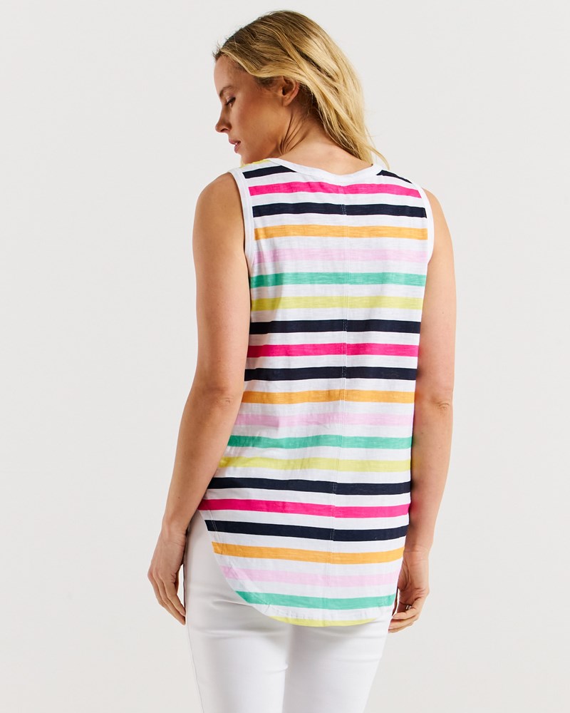 Keira Tank - Rainbow Stripe