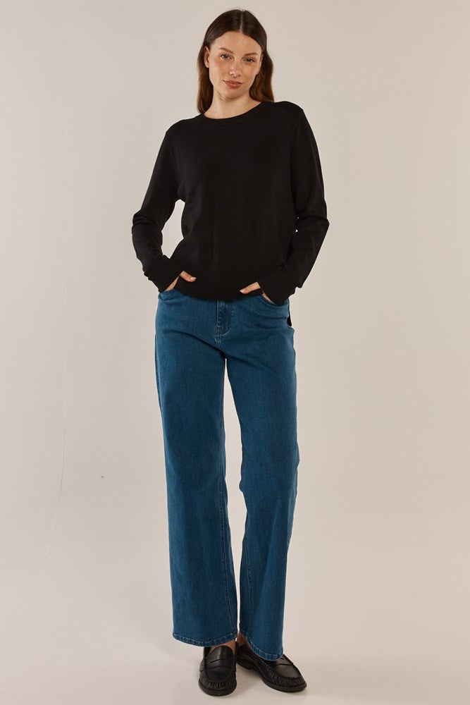 Betty Basics Louis Sweater - Black (view 2)