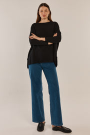 Betty Basics Blakely Batwing Sweater - Black (view 2)