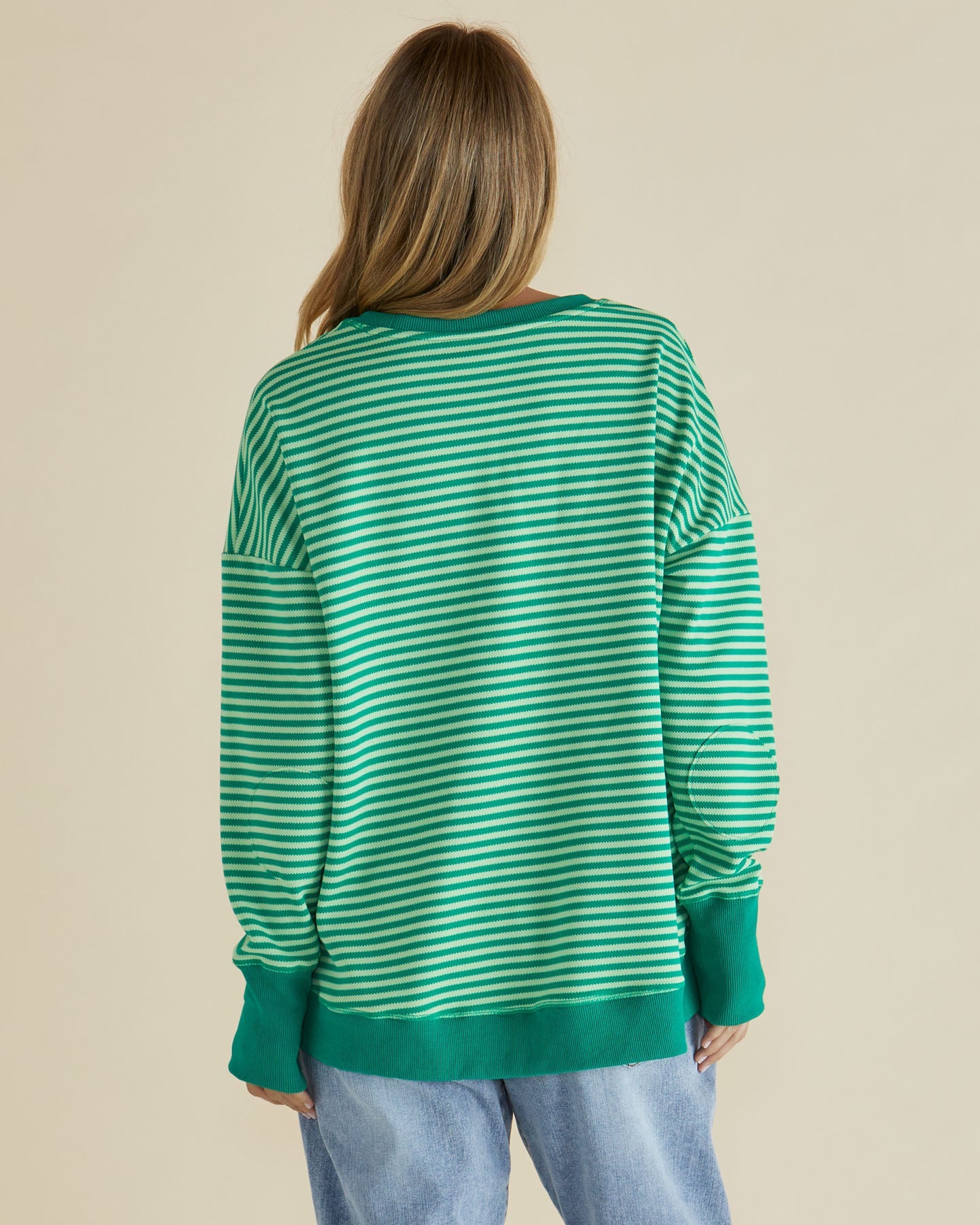 Cove Sweat - Green Stripe