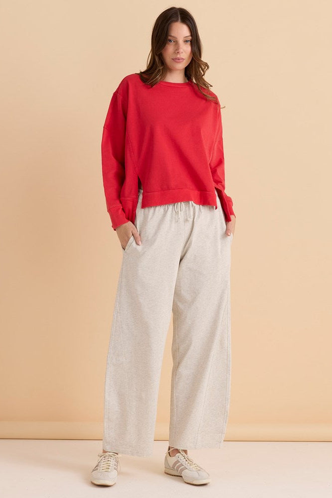 Betty Basics Iris Sweatshirt - Red (view 2)