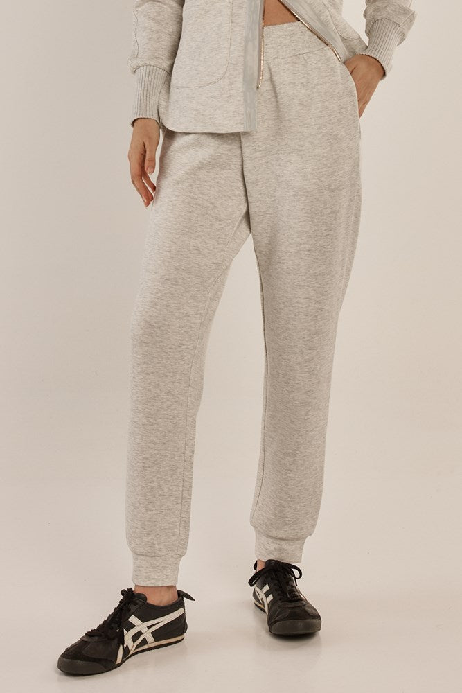 Betty Basics Sabina Trackpant Grey Marle front