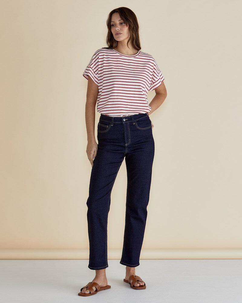Betty Basics Stella Straight Leg Jeans - Indigo (view 2)