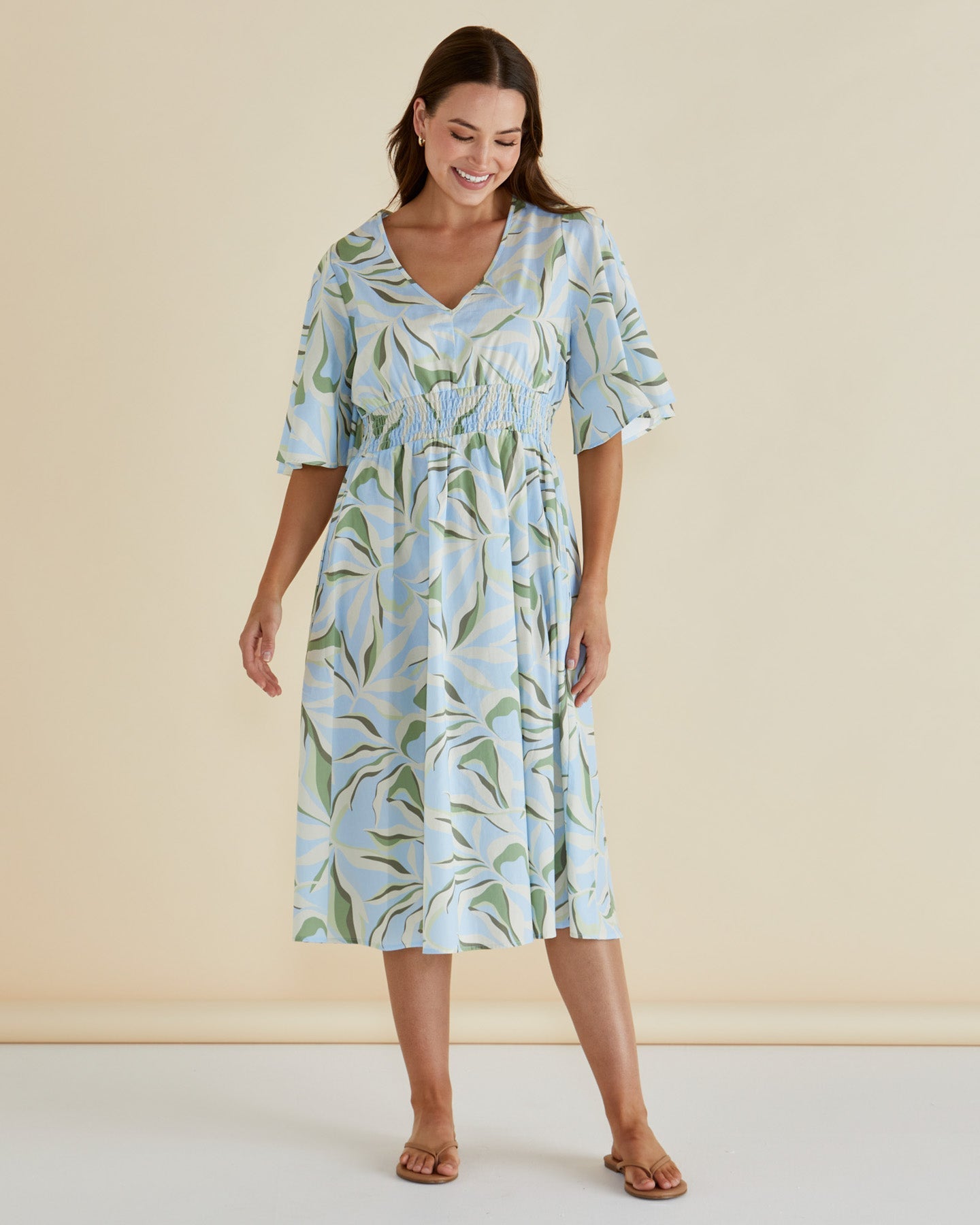 Betty Basics Mazie Dress - Garden Print (view 2)