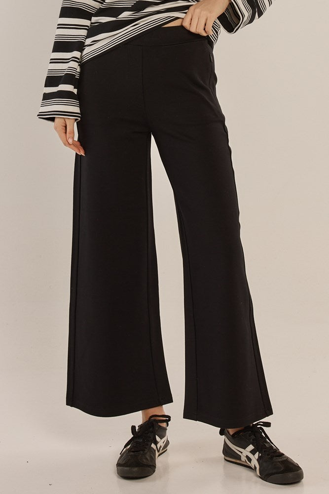 Betty Basics Wynn Wide Leg Ponte Pant - Black (view 2)