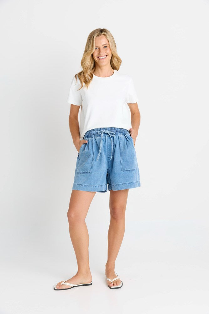 Quinn Cotton Short - Blue Medium