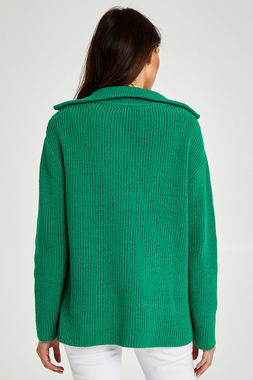 Bordeaux Collar Knit