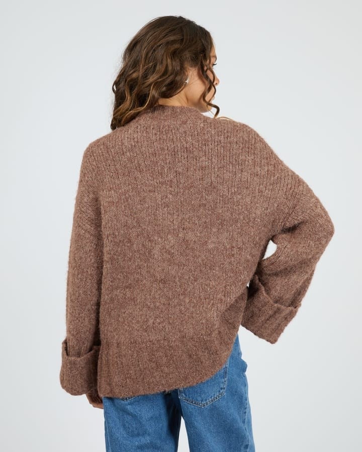 Silent Theory Mabel Knit Jumper - Chocolate (view 2)