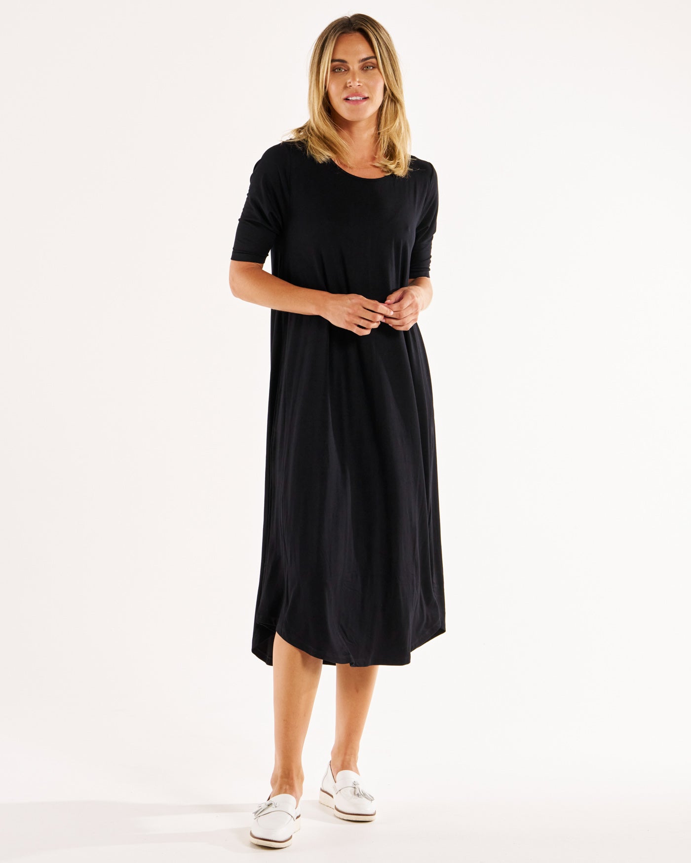 Betty Basics Marlene Bamboo Dress - Black