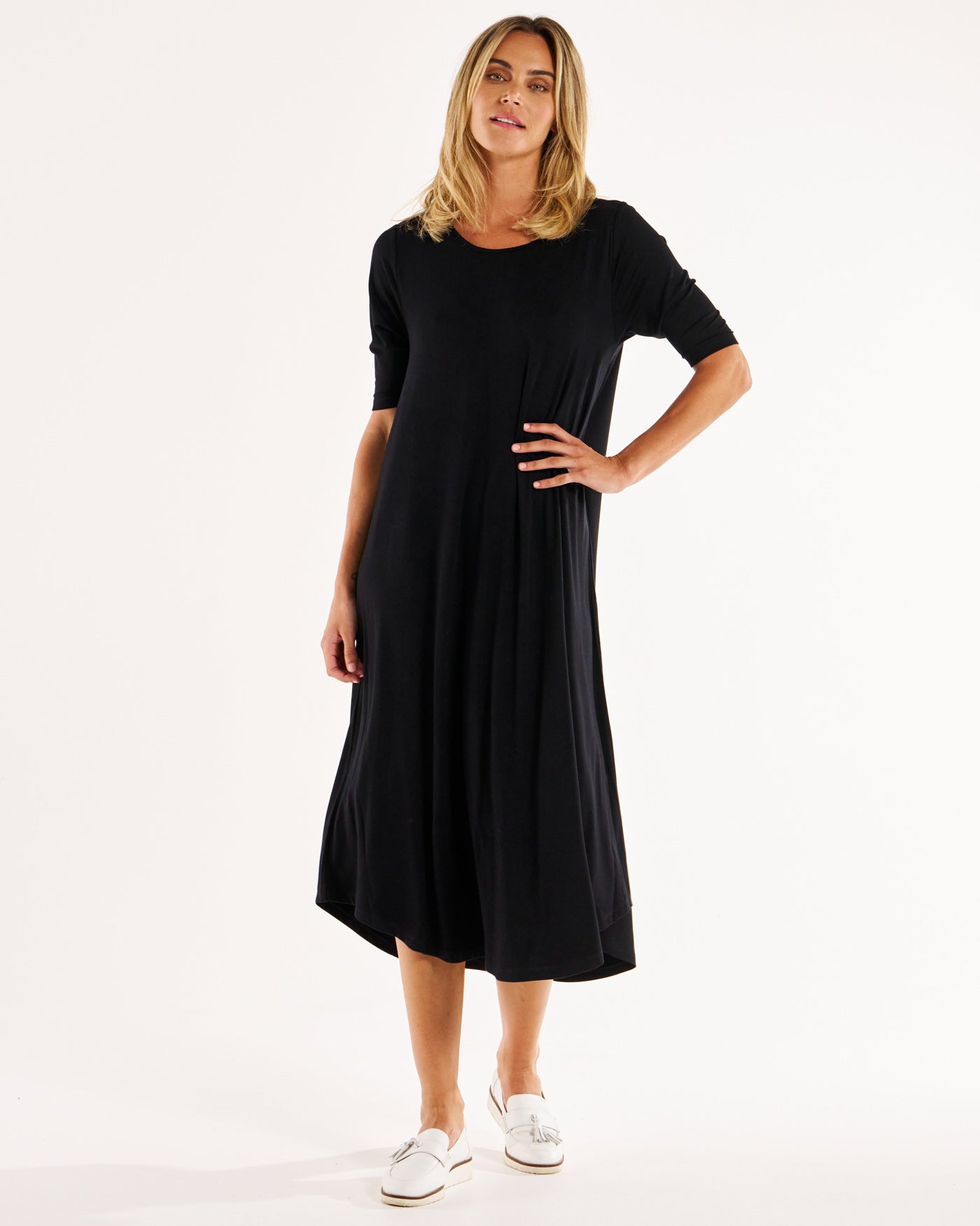 Betty Basics Marlene Bamboo Dress - Black (view 2)
