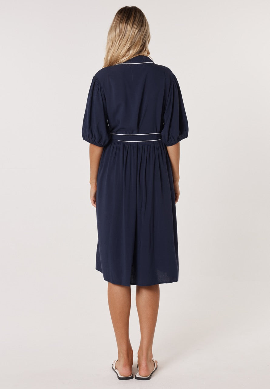 Betty Basics Rio Reef Dress - Navy (view 3)