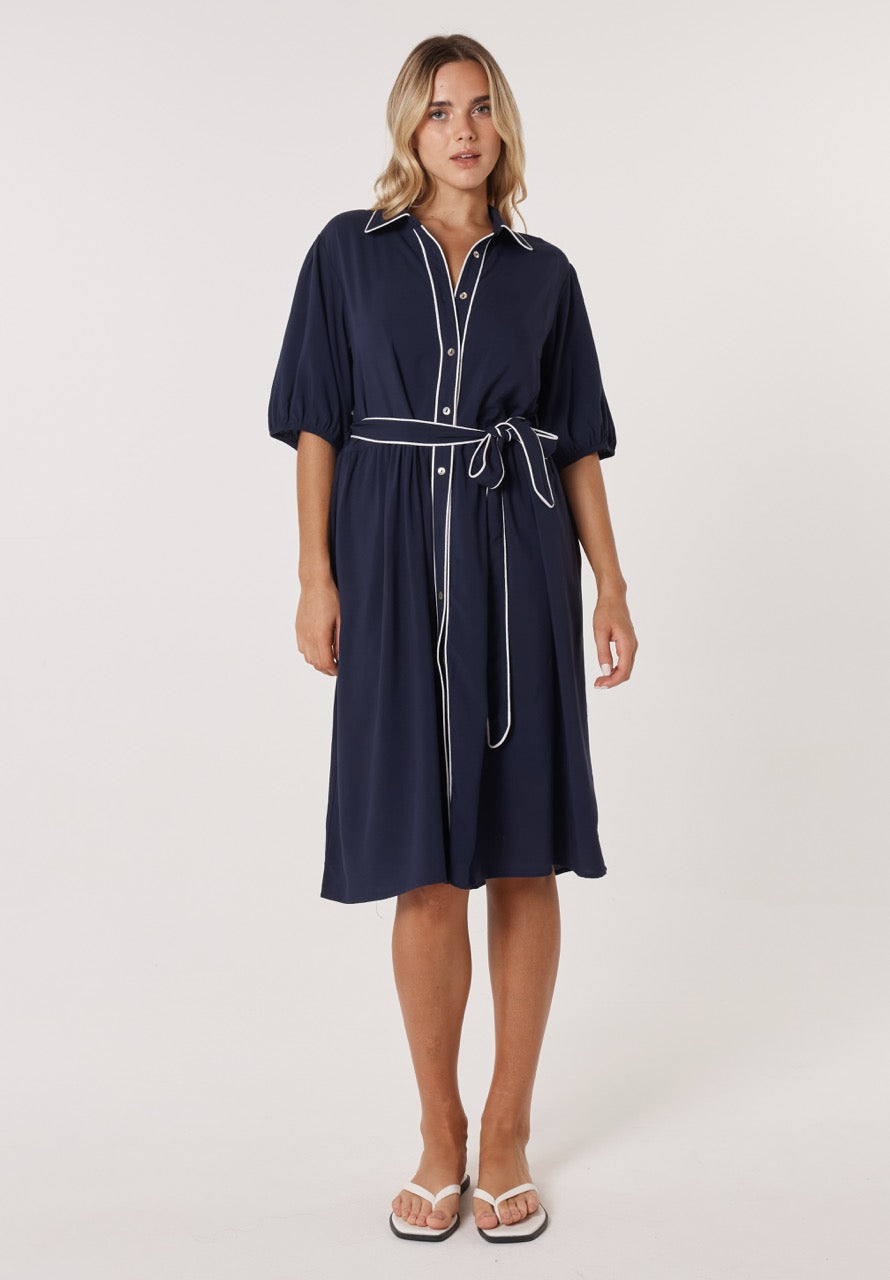 Betty Basics Rio Reef Dress - Navy