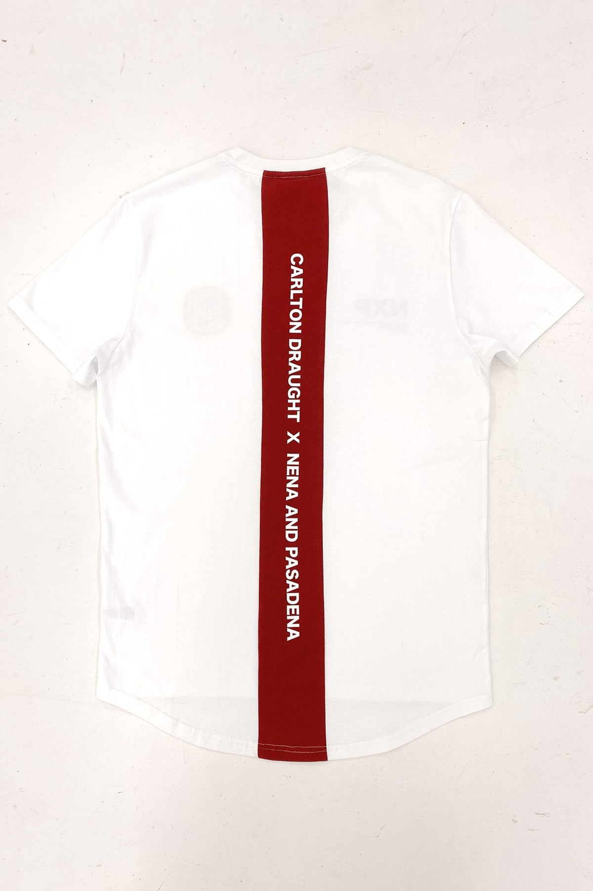 NXP Bramling Cape Back Tee - White / Maroon (view 2)