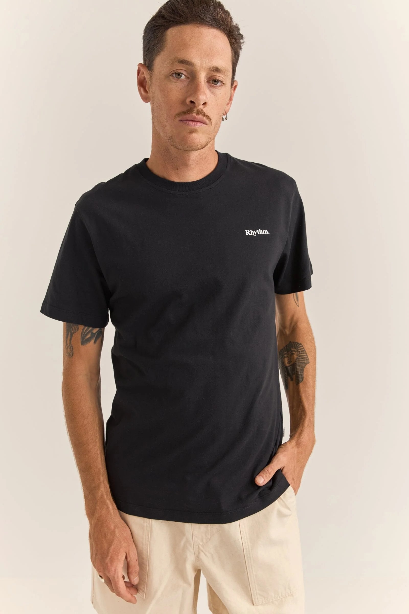 Rhythm Brand Tee - Black