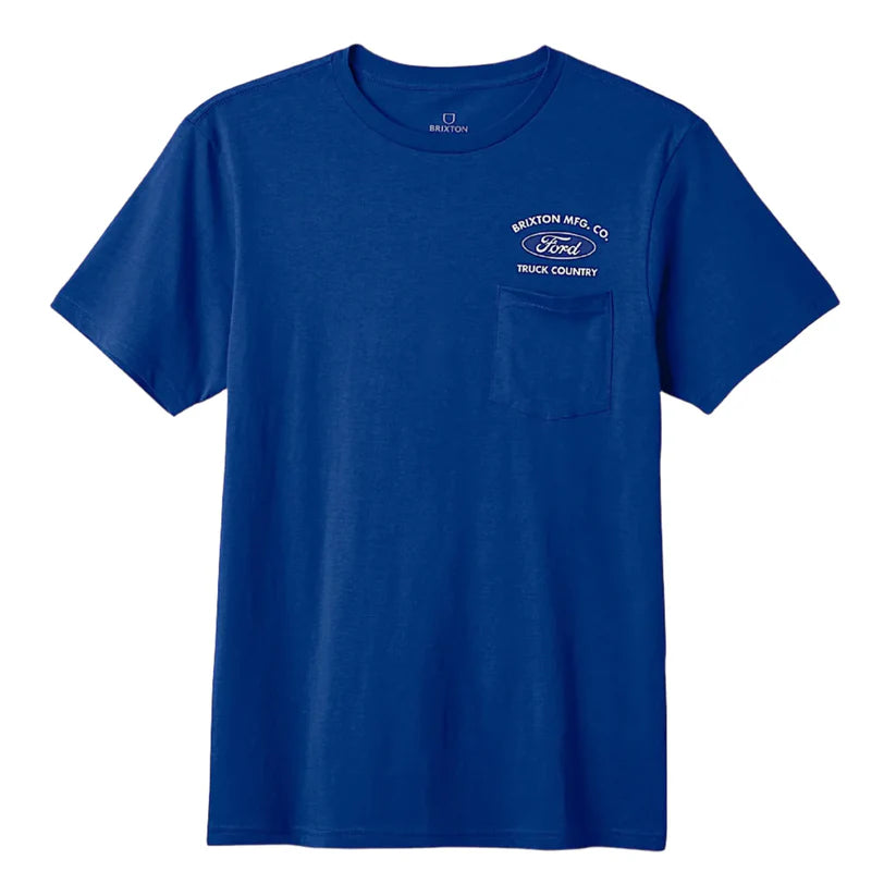 Brixton Ford Truck Country Short Sleeve Pocket Tee - Ford Blue