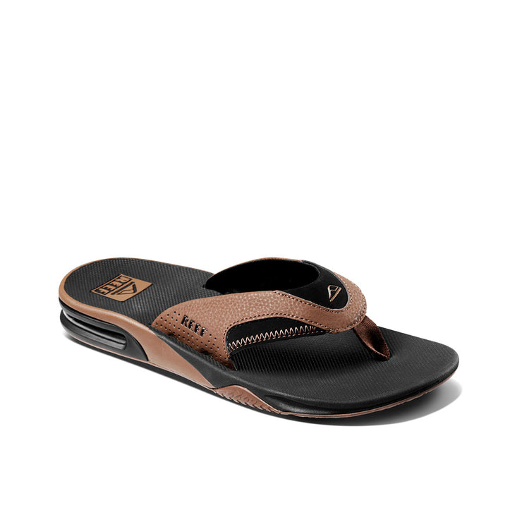 Fanning Thong - Black / Tan