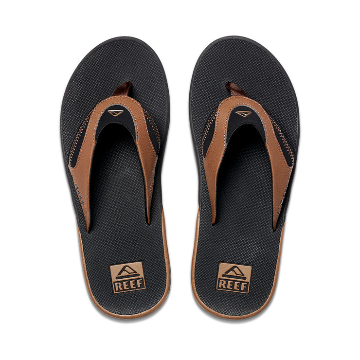 Fanning Thong - Black / Tan