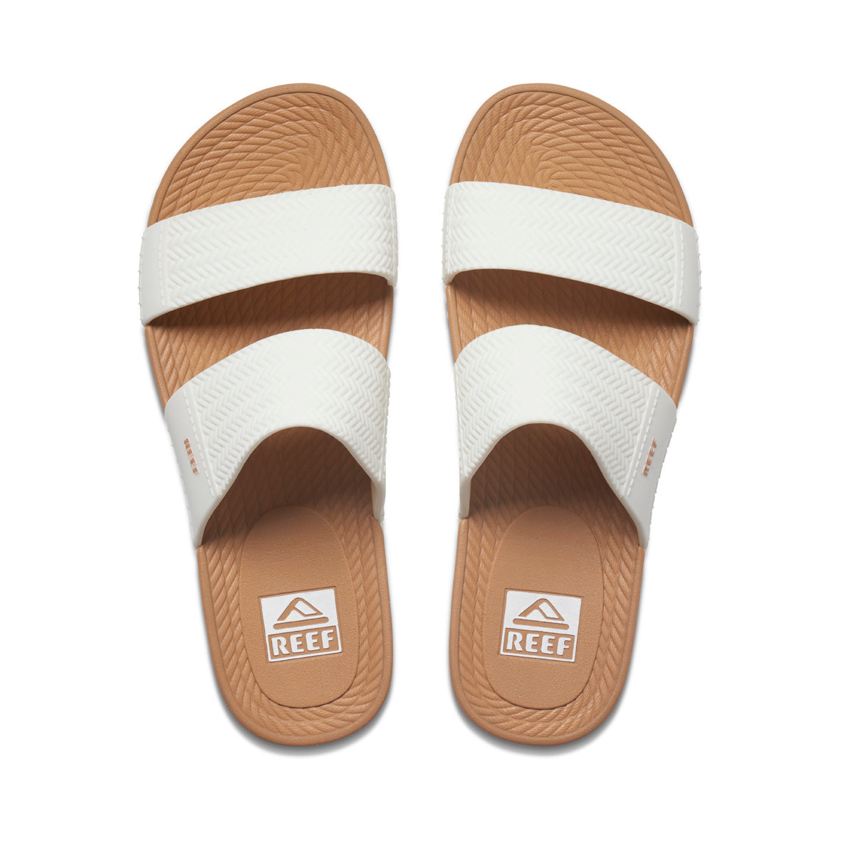 Water Vista Slide - White / Tan