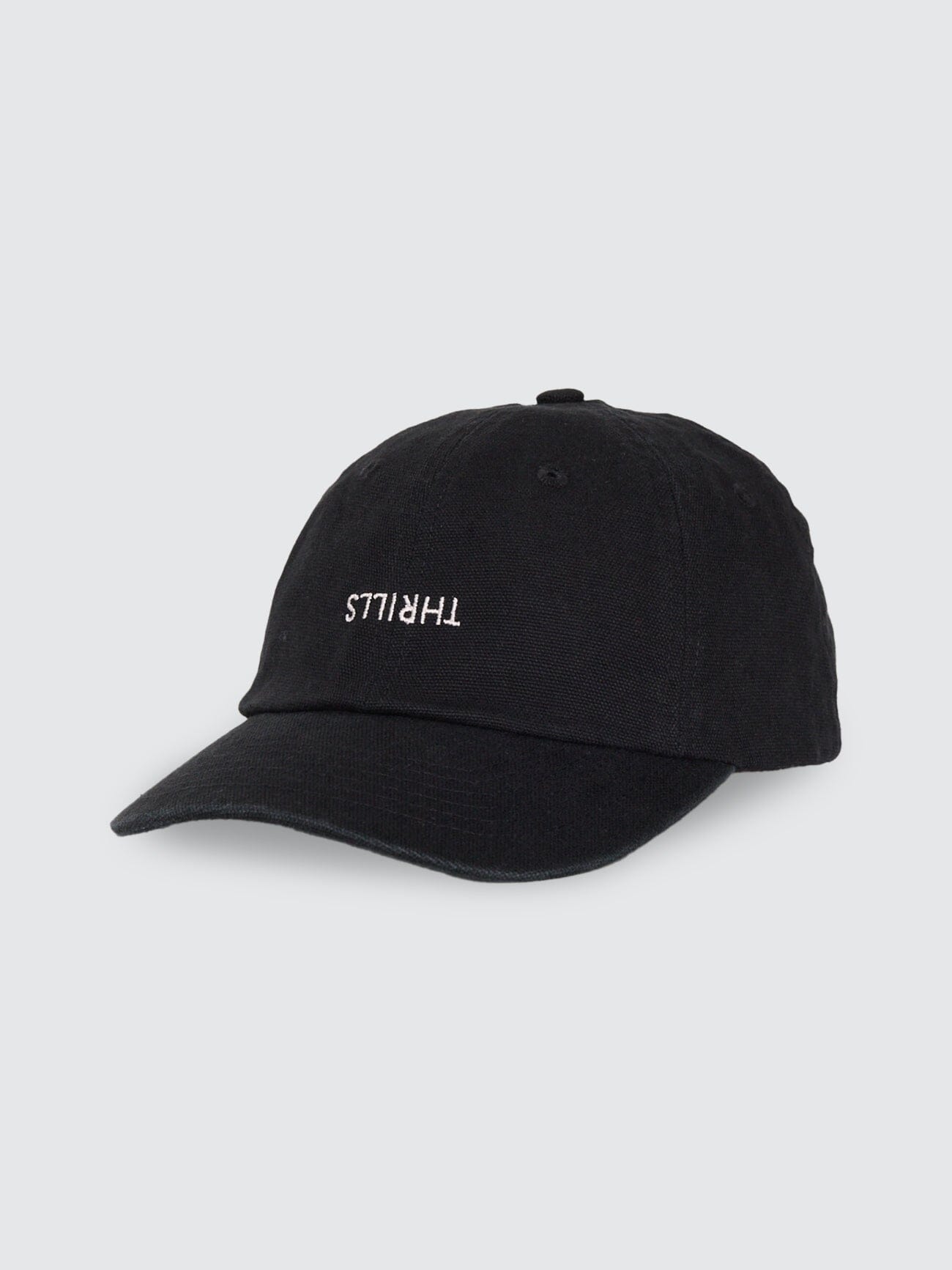 Thrills Minimal Thrills 6 Panel Cap in Washed Black