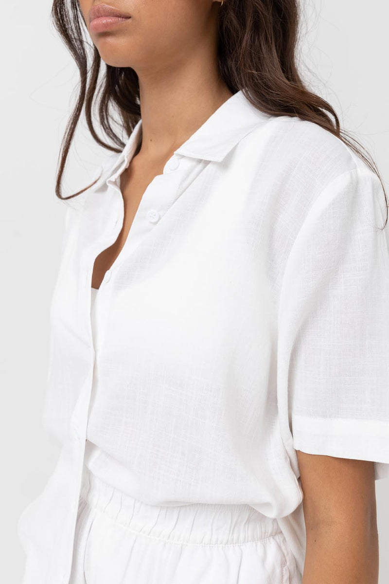 Rhythm Classic Lounge Shirt - White (view 2)