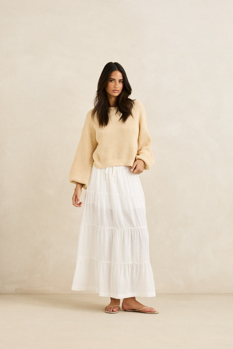 Classic Knit Jumper - Butter