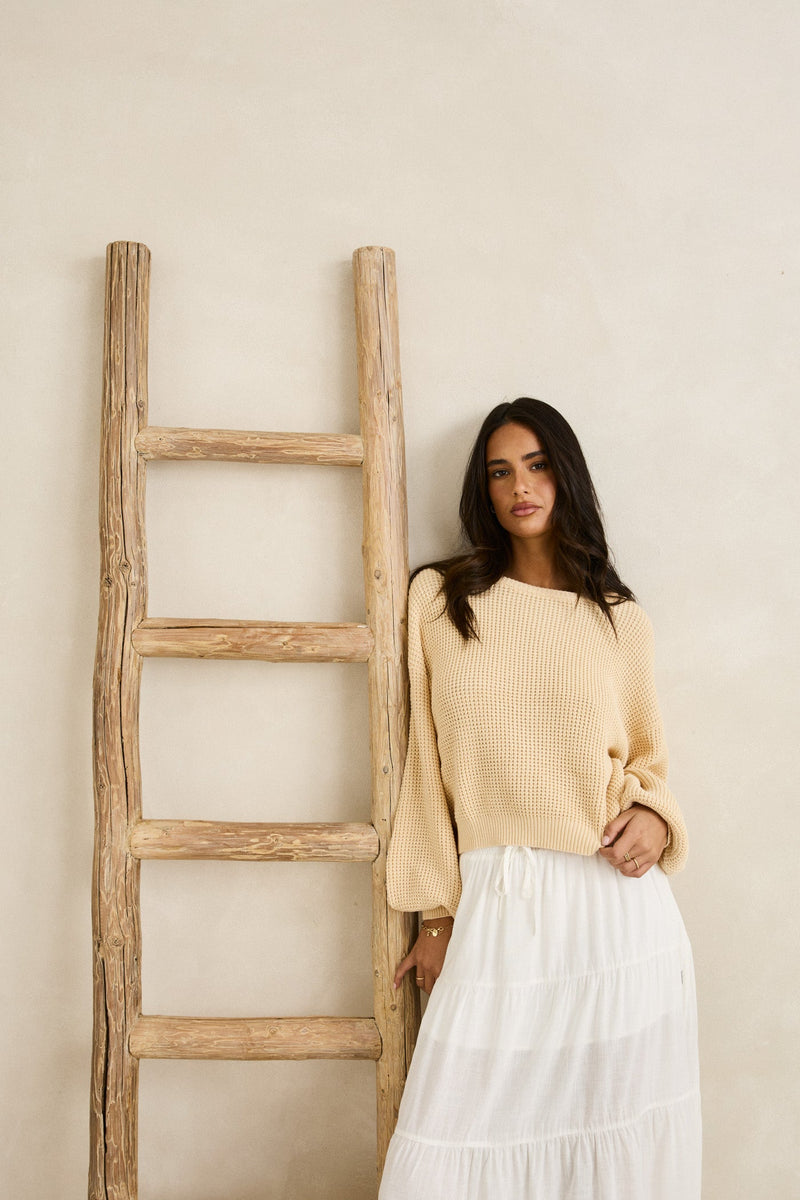 Classic Knit Jumper - Butter