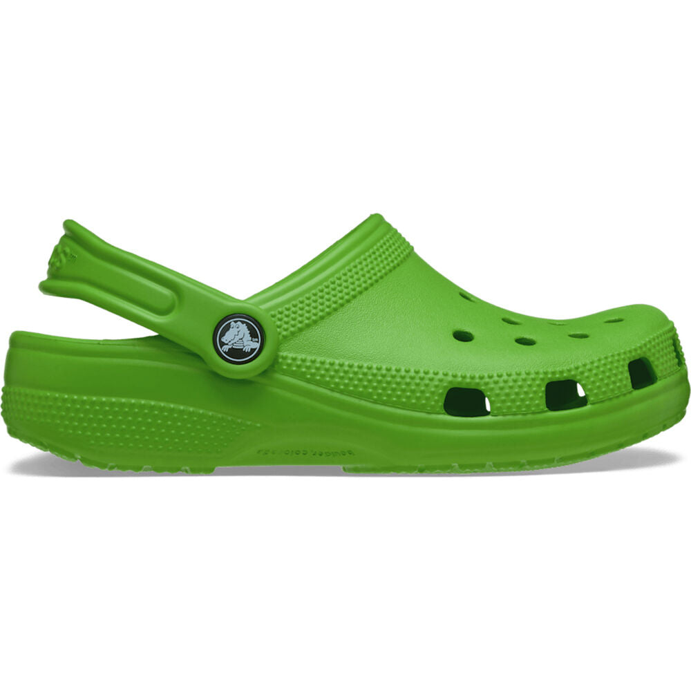 Crocs Toddler Classic Clog in Crocs green - side