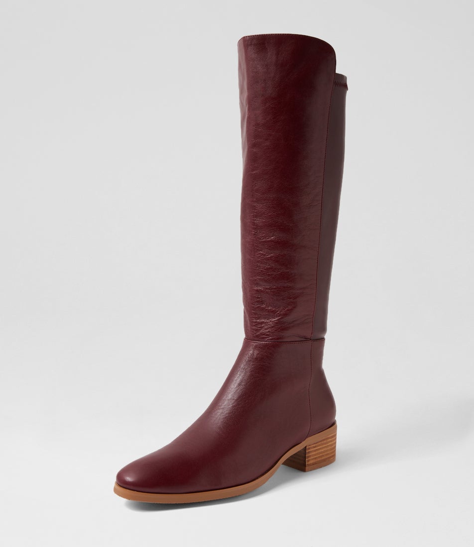 Tetley - Burgundy Leather