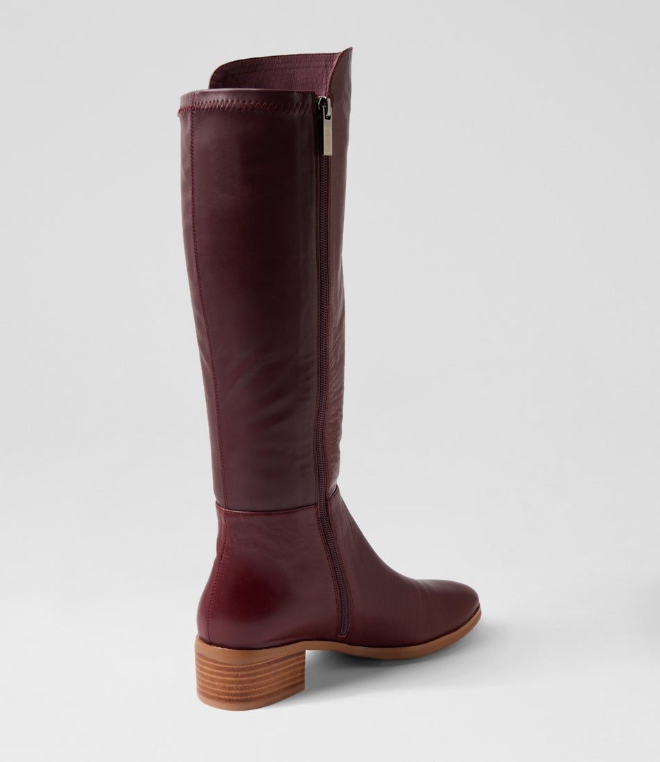 Tetley - Burgundy Leather