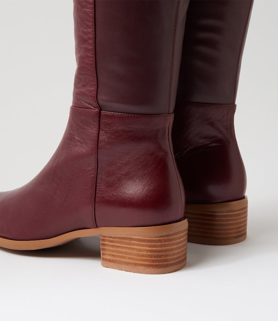 Tetley - Burgundy Leather