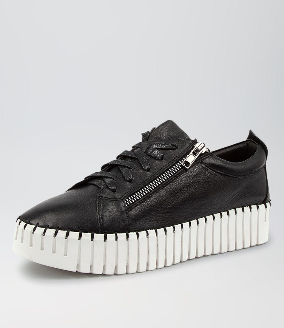 Django & Juliette Bump Sneaker - Black Leather (view 2)