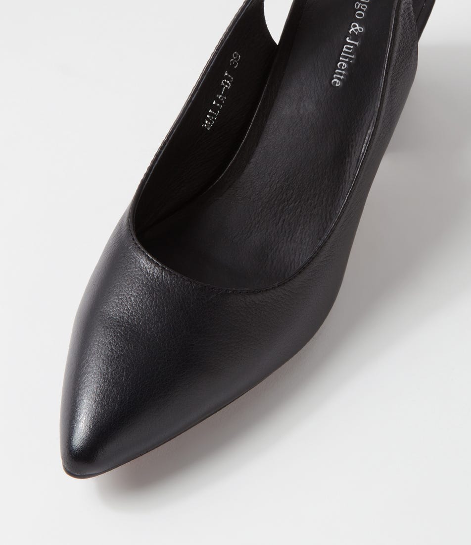 Malia - Black Leather