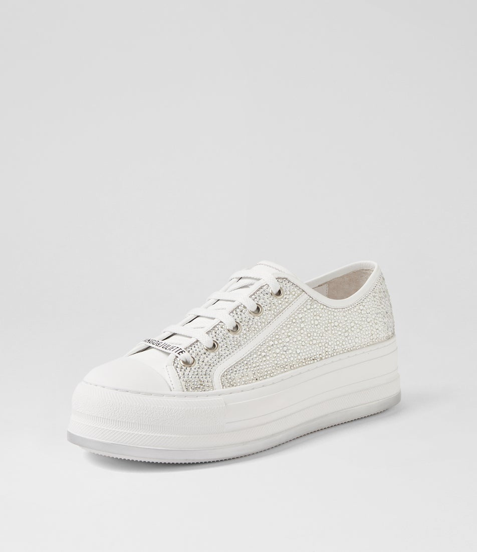 Django & Juliette Gillers Sneaker - White / Silver (view 2)