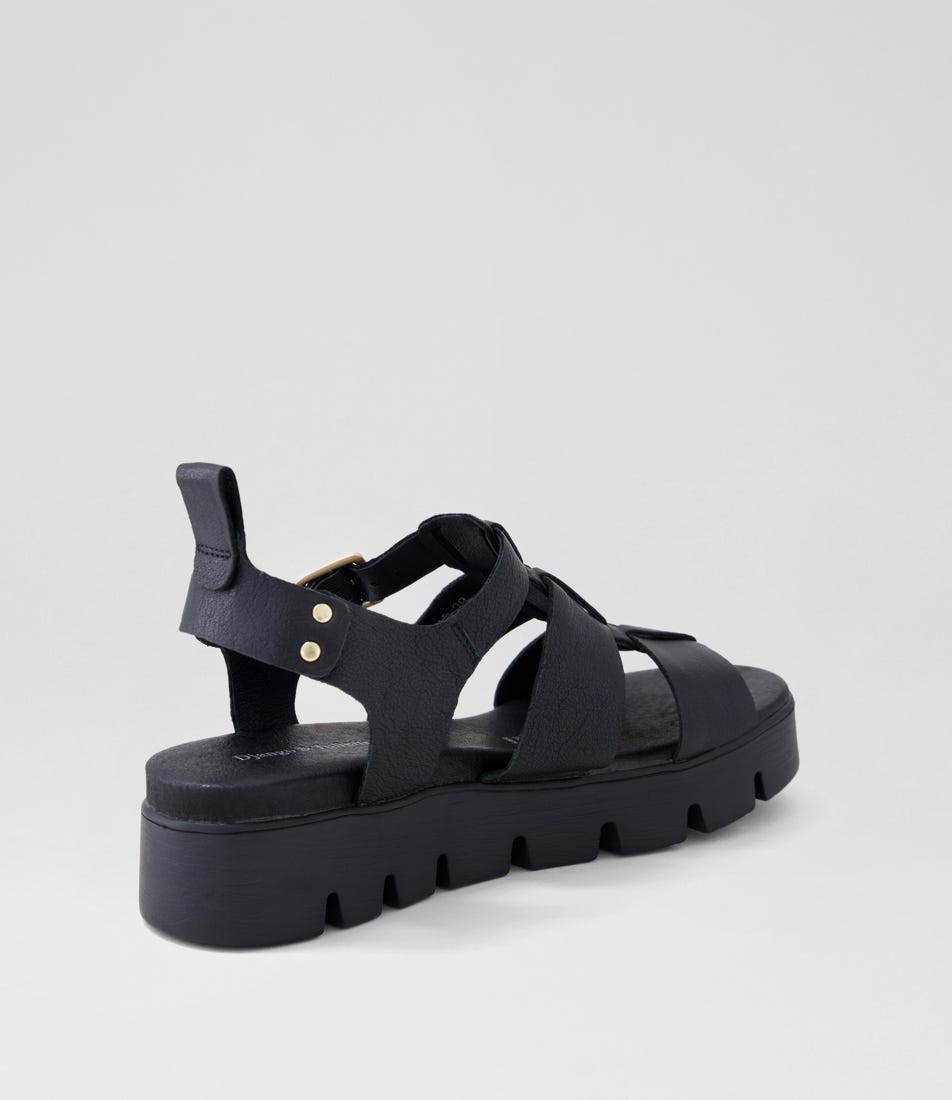 Bramleys Sandal - Black Leather