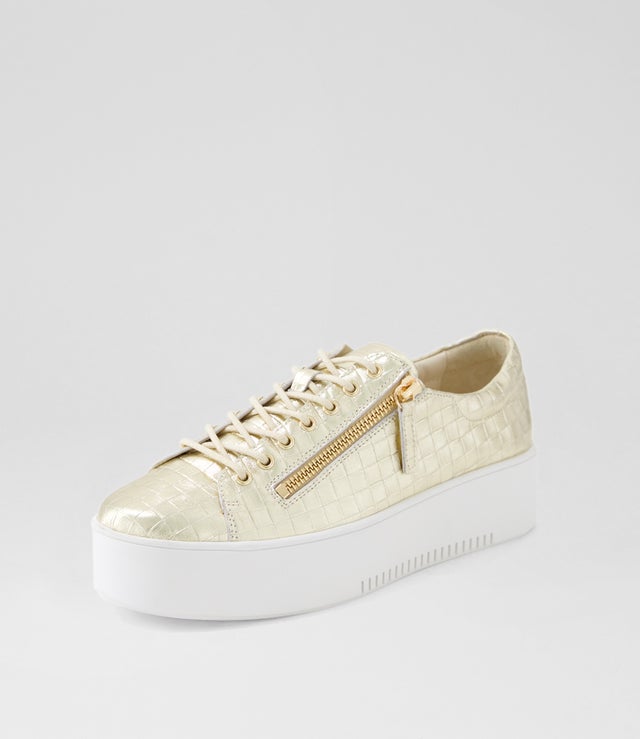 Wolfeta Sneaker - Pale Gold Weave
