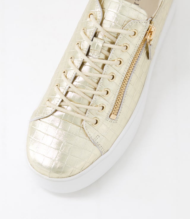 Wolfeta Sneaker - Pale Gold Weave