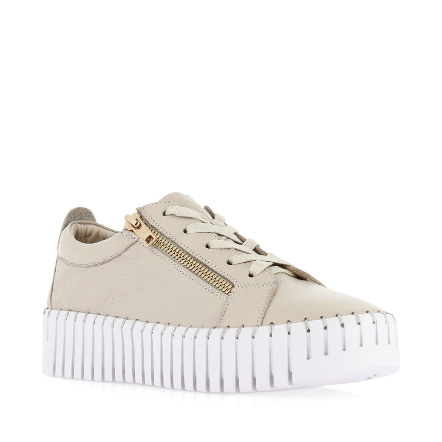Bump Sneaker - Macadamia Leather