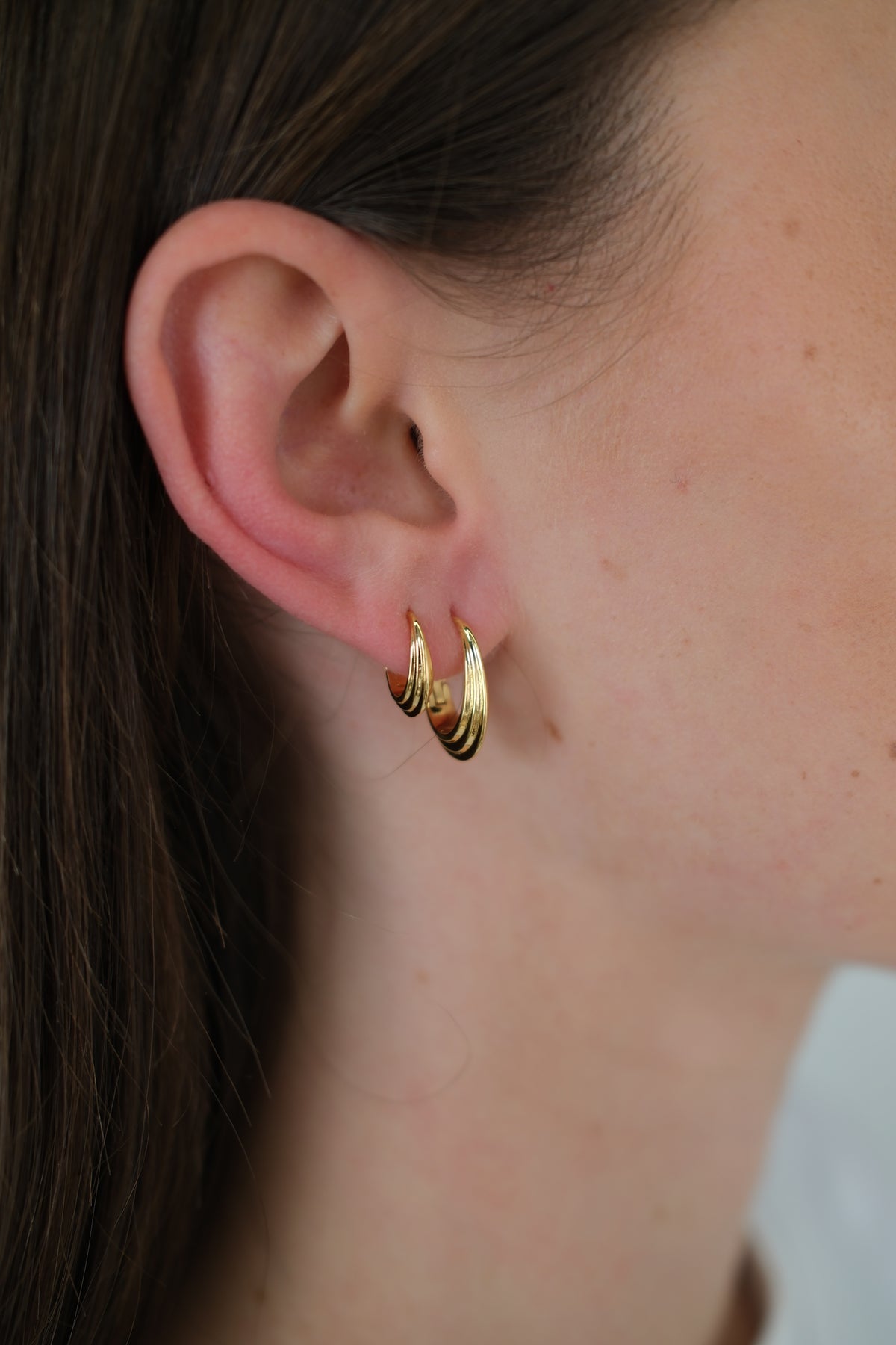 Zafino Marley Hoop - Small - Gold (view 2)
