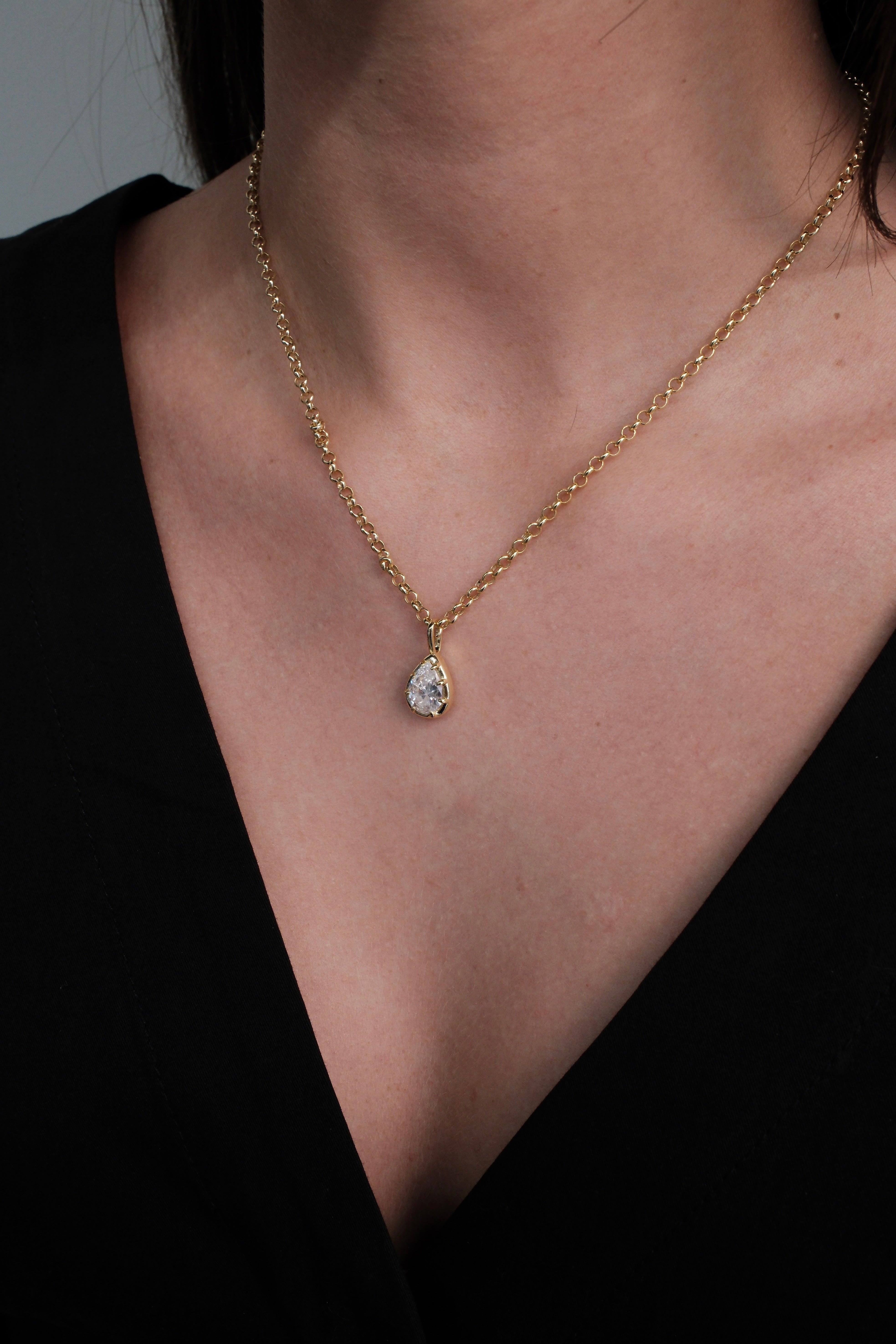 Zafino Esther Necklace in Gold - worn