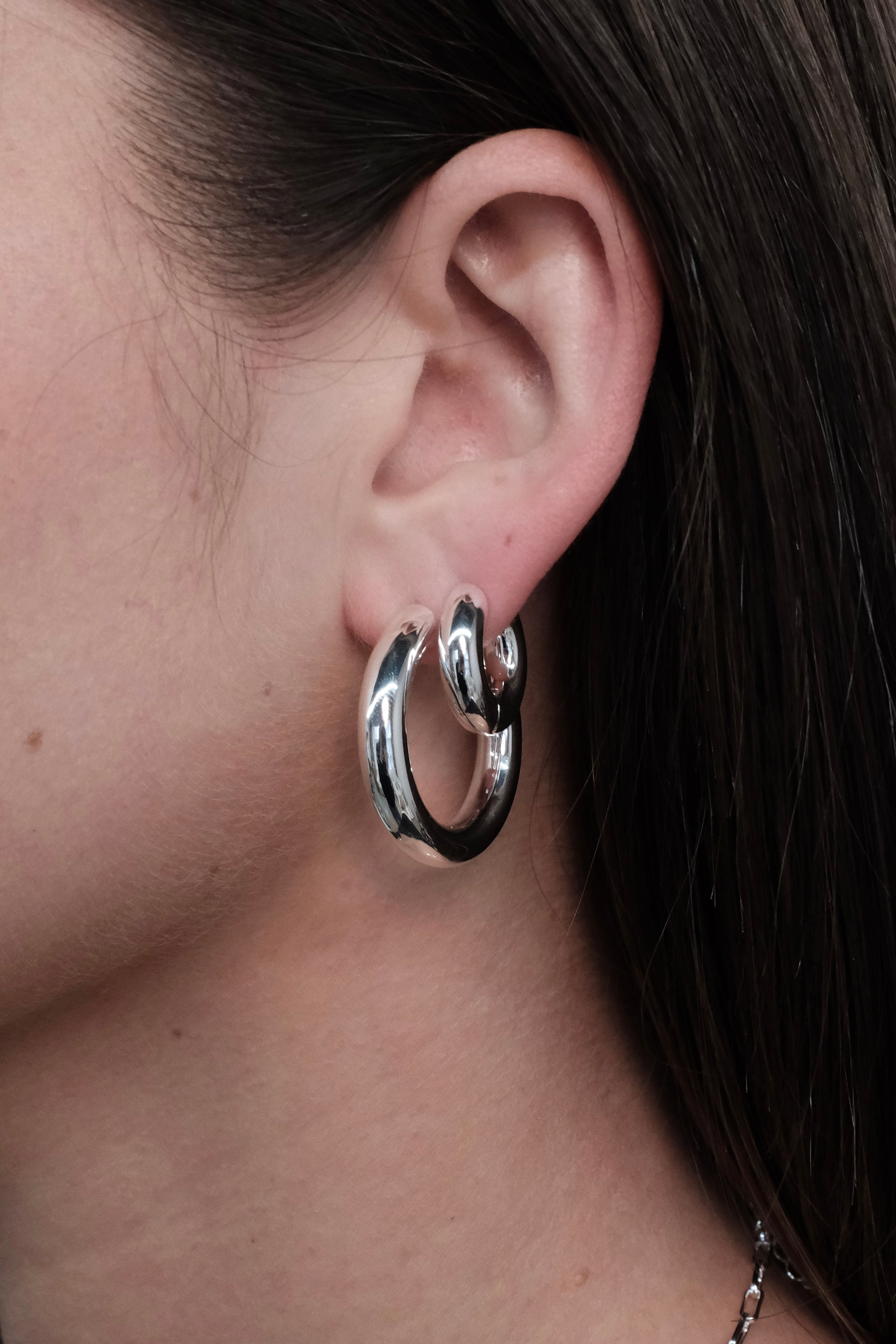 Lina Hoop Large - Silver
