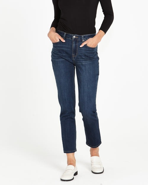 Betty Basics Wynona Curve Jeans - Smokey Blue (view 2)