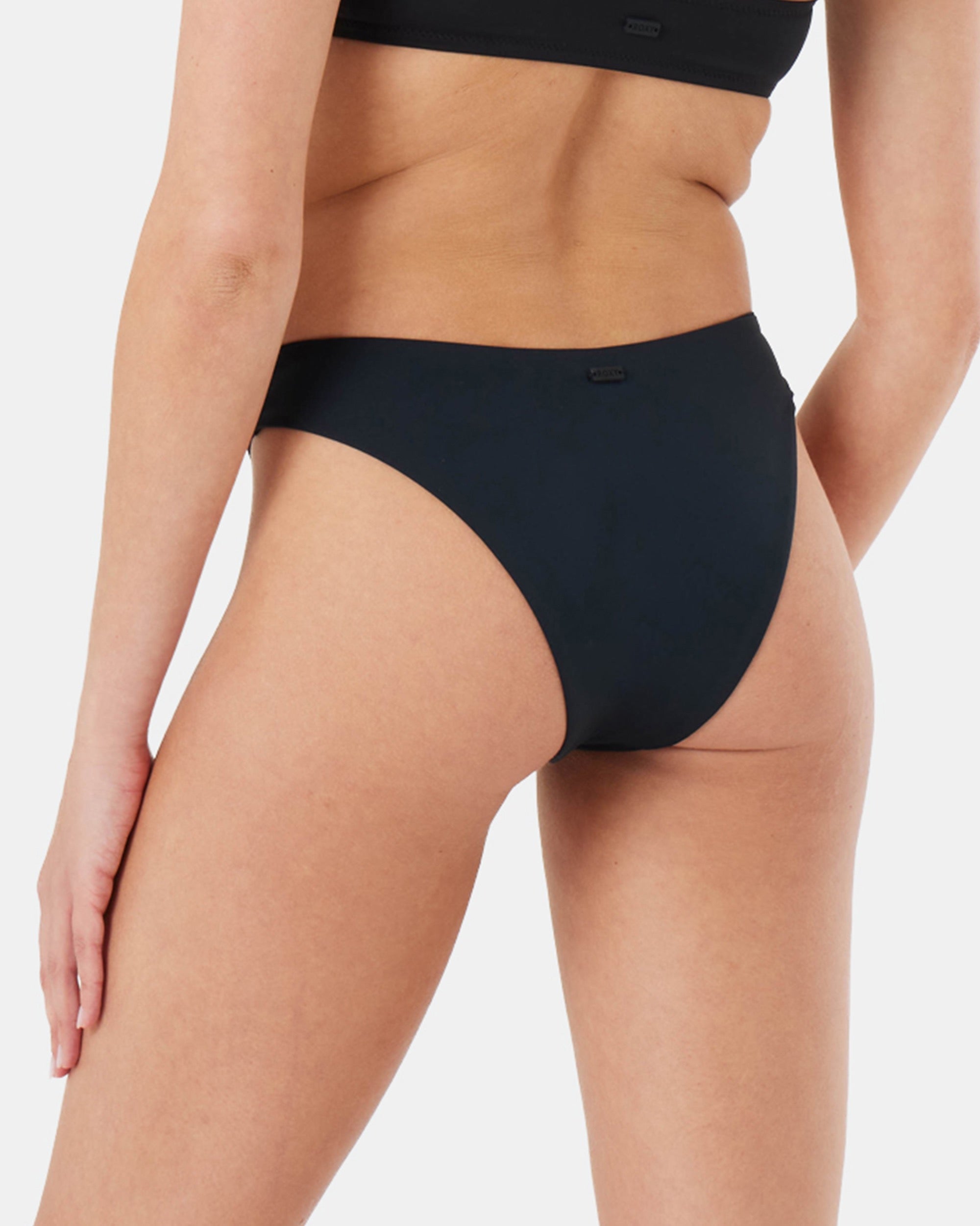 Roxy SD Beach Classics High Leg Cheeky Bikini Bottom Anthracite - alternate view